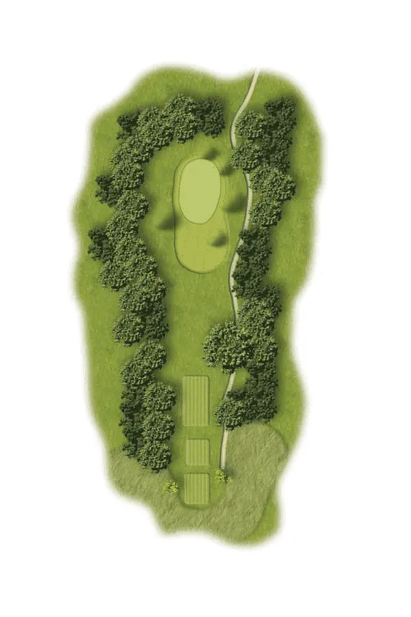 Hole 4 course layout
