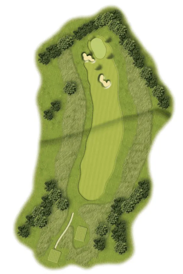 Hole 16 course layout