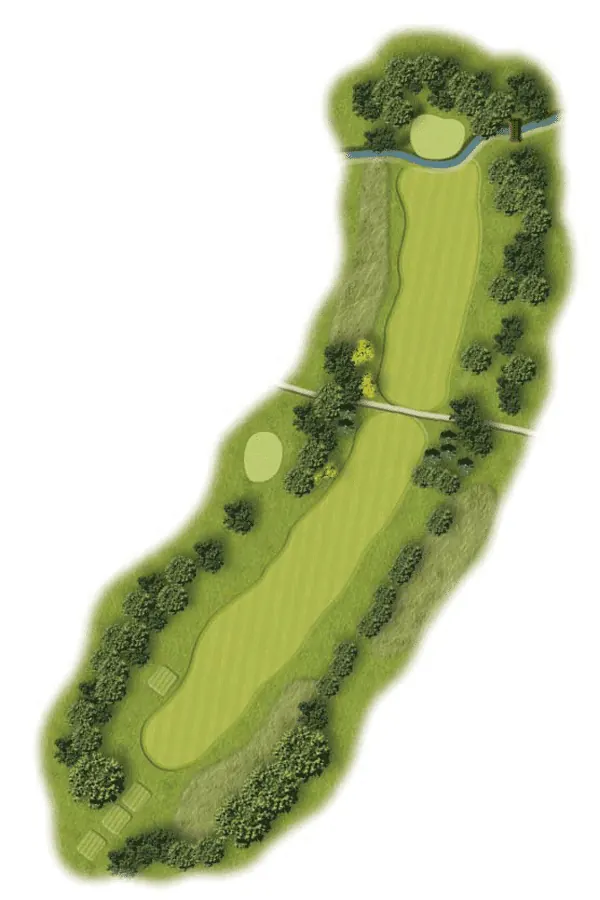 Hole 10 course layout