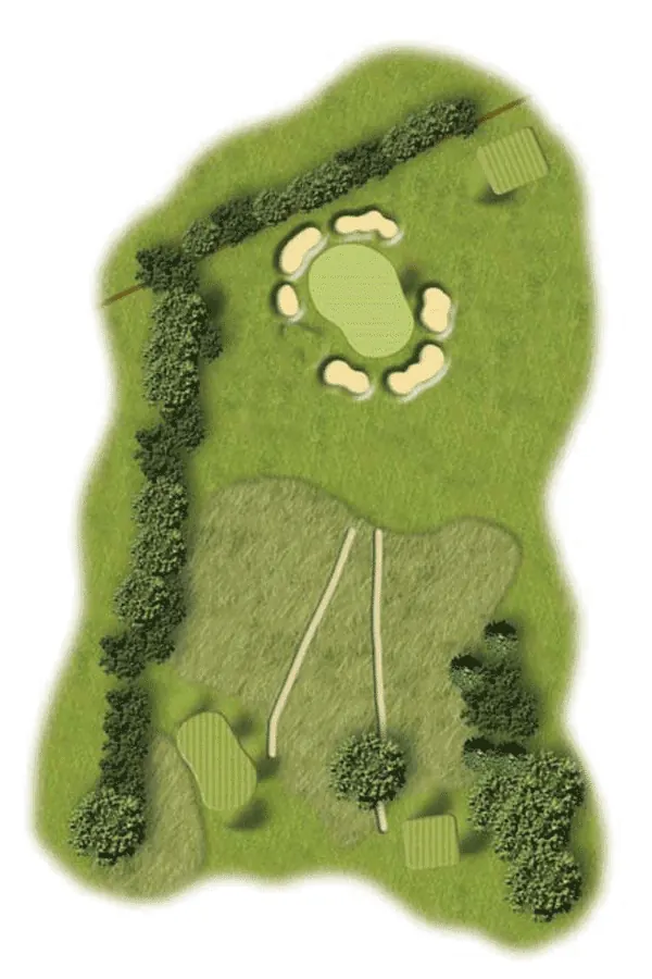 Hole 12 course layout